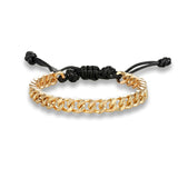 3 Piece Multi-layer Leather Beaded Charm Bracelet