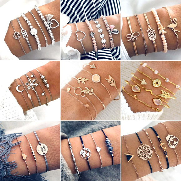 Crystal Bead Bracelets - 30 Selections