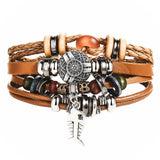 Multilayer Vintage Leather Bracelet